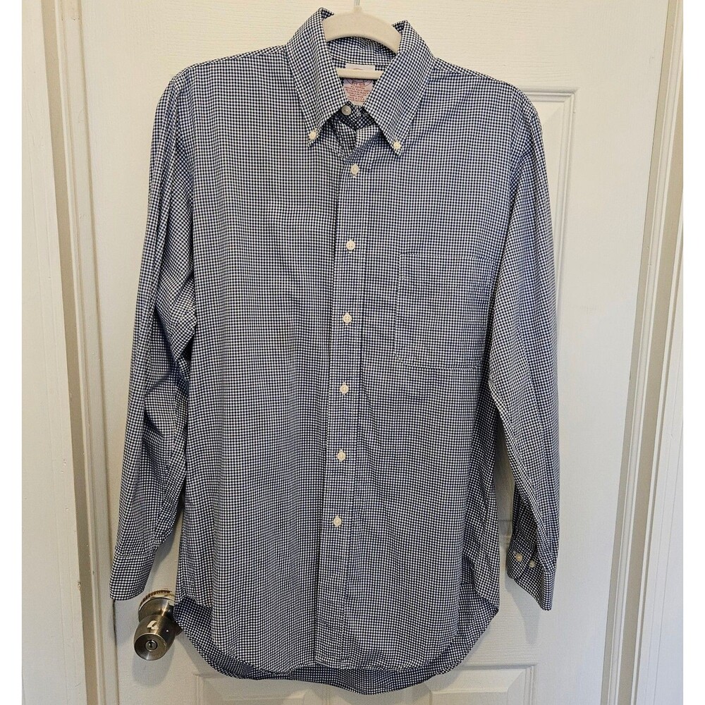 Brooks Brothers Button Down Blue And White Men's S